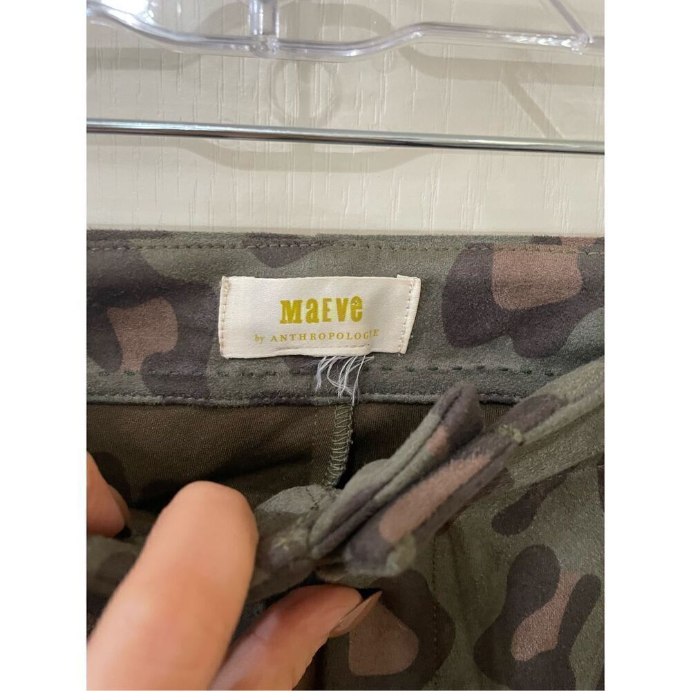 Anthropologie Maeve Alexandra Leopard Sueded Trousers Size 8 - Picture 4 of 8